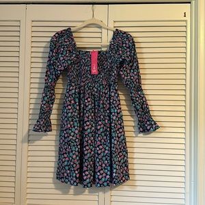 Lilly Pulitzer xs low tide navy spotted dress